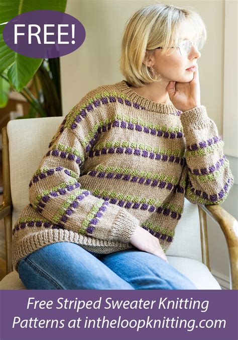 Striped Sweaters Knitting Patterns In the Loop Knitting