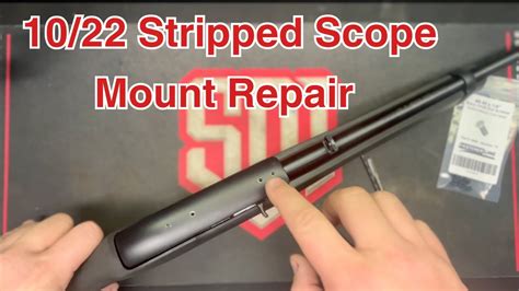 Stripped scope mount screw hole (10/22) Firearms Talk