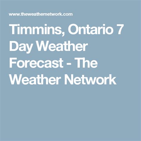 Strong, Ontario 7 Day Weather Forecast - The Weather …