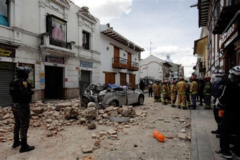 Strong earthquake kills at least 14 in Ecuador, 1 in Peru