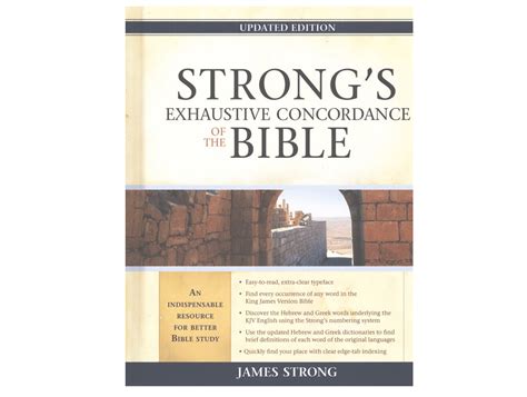 This updated edition of Strong's Exhaustive Concordance takes James Strong's monumental work and updates it to be even more useful to the modern reader.. 