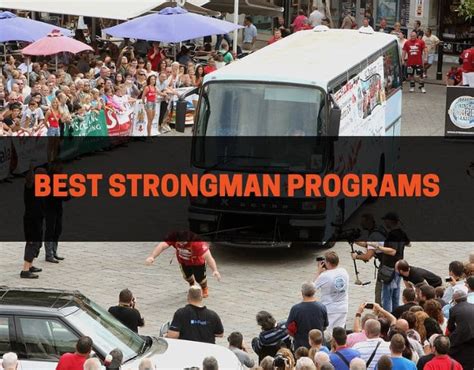 Strongman program elitefts.  Here are some programs that translate well to strongman competiti...