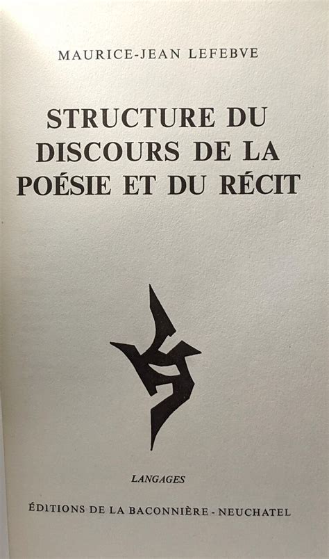 Structure du discours, de la poésie et du récit. - A guide to possibility land fifty one methods for doing.