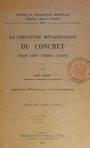 Structure métaphysique du concret selon st. - Mercurius the marriage of heaven and earth.