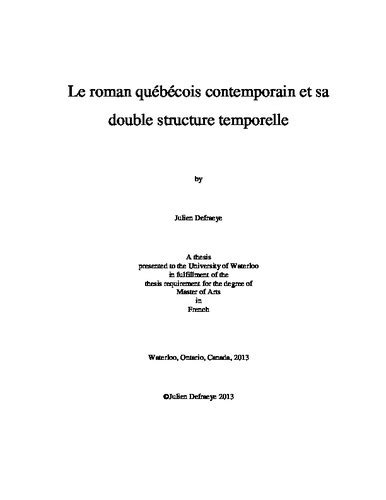 Structure temporelle dans la roman contemporain. - The b corp handbook 1st edition.