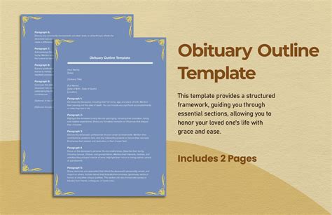 Structured Obituary Outline Template