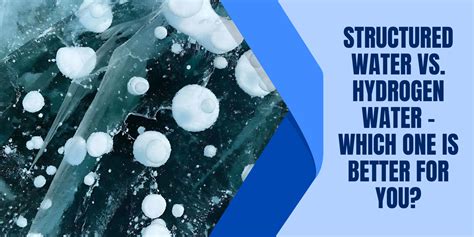 Structured water vs hydrogen water.  It is also known as hexagonal water beca...