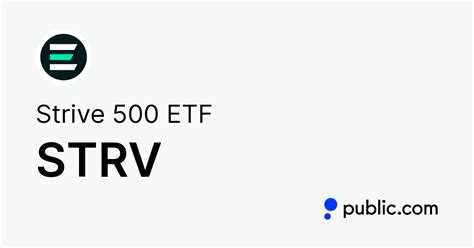 STRV – Strive 500 ETF – Check STRV price, review total assets, see historical growth, and review the analyst rating from Morningstar.. 