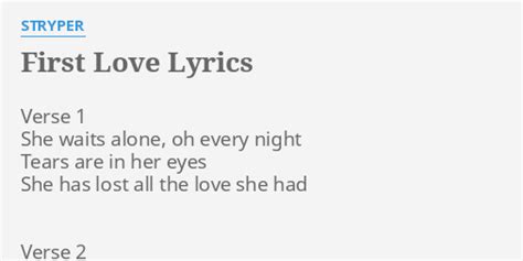 Stryper - First Love Lyrics Lyrics.com