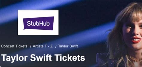 Buy and sell tickets at StubHub for Taylor Swift's concert at We
