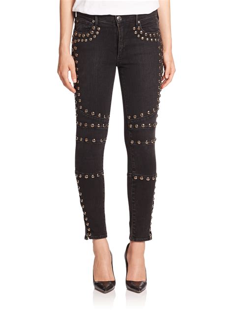 Studded Black Jeans - Etsy