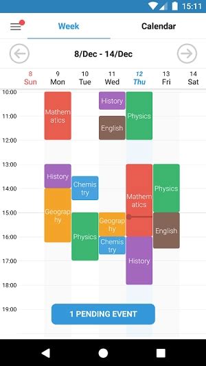 Student Calendar App