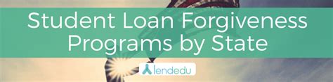 Student Loan Forgiveness Programs by State