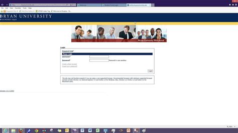 Student Portal Login Bryan University Online©