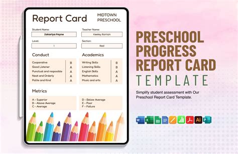 Student Progress Report Card Template Google Docs Word Apple Pages Pdf Template Net