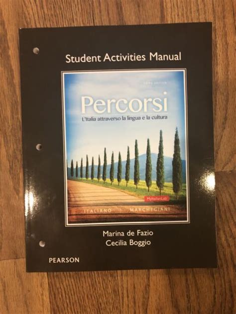 Student activities manual answer key for percorsi l italia attraverso. - Chemistry by whitten 10th edition solutions manual.