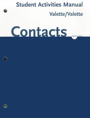 Student activities manual valette contacts answers. - Manual do psp go em portugues.
