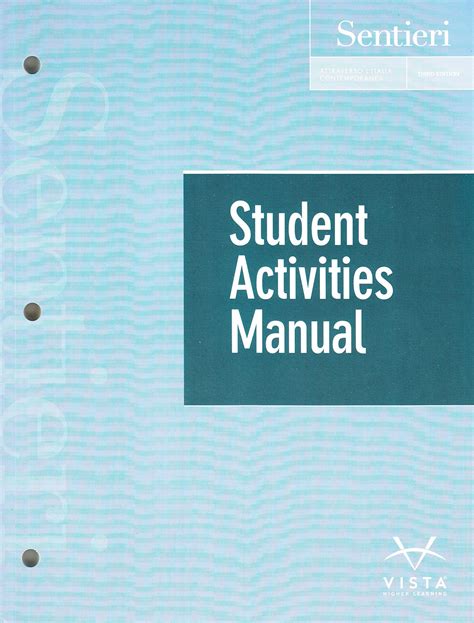 Student activity manual answer key for sentieri attraverso litalia comtemporanea. - Hans und heinz kirch und andere novellen.