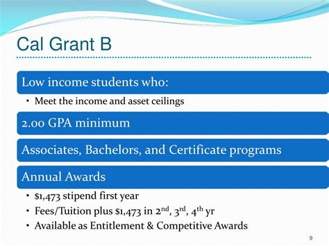 The Pell Grant is the basic form of education grant available to low income students. Students can qualify for up to $5,500 per academic year if they meet the financial guidelines of the program. The FSEOG is for students on the lower income scale. These grants go to those with the lowest income brackets.. 
