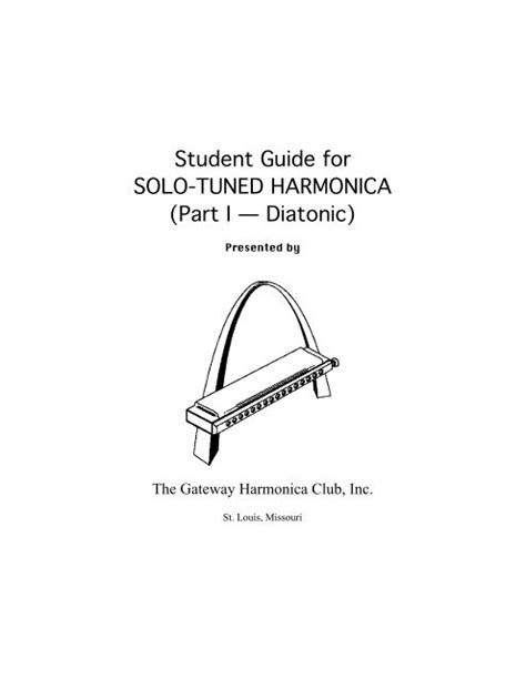 Student guide for solo tuned harmonica. - Earth section one study guide questions.