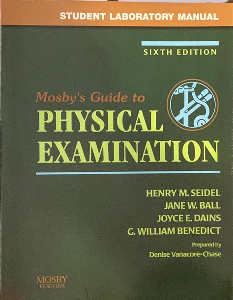 Student laboratory manual to accompany mosbys guide to physical examination sixth edition. - Mortal kombat kit using the t unit cpu operations manual.