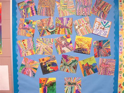 Student name art...put your name in the center and get creative with