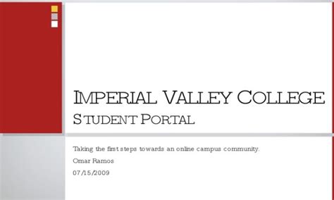 Student portal ivc. Login - Imperial Valley College Student Portal Created Date: 11/28/2012 5:04:43 PM ... 