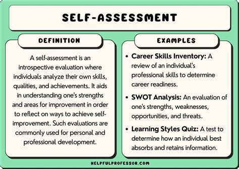 Student self assessment in education