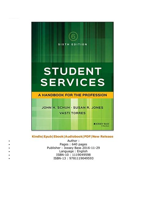 Student services a handbook for the profession. - Game of war guide to t4.