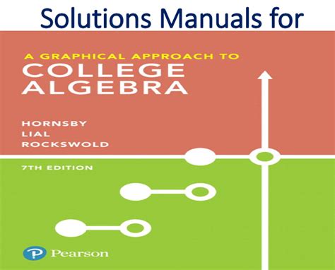 Student solutions manual for a graphical approach to college algebra. - Manual design calculations for plinth beam.