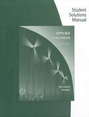 Student solutions manual for berresford s applied calculus 5th. - Svenska akademiens ordlista över svenska språket..