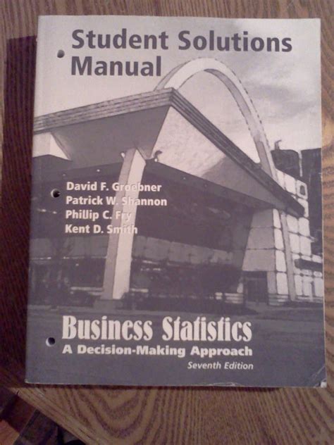 Student solutions manual for business statistics by david f groebner. - Œuvre de mallarmé, un coup de dés.