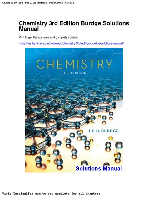 Student solutions manual for chemistry 3rd edition by burdge julia 2013 paperback. - Owners manual for husqvarna 44 chainsaw.