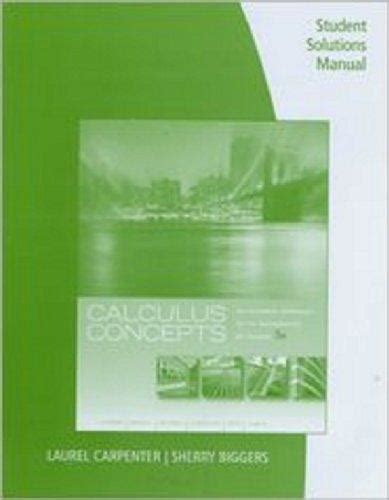 Student solutions manual for latorre kenelly reed carpenter harris biggers calculus concepts an informal approach. - Chevy cavalier service manual shift cable.