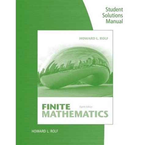 Student solutions manual for rolf s finite mathematics 8th. - Onkyo ht rc330 service manual and repair guide.