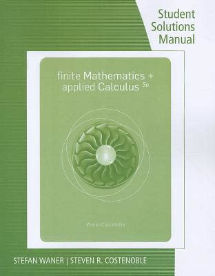 Student solutions manual for waner costenoble s applied calculus 6th. - Timing belt manual for mitsubishi galant 6a13.