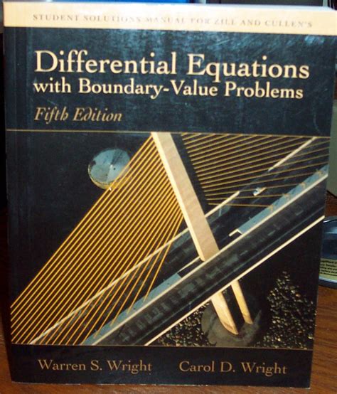 Student solutions manual for zill and cullens differential equations with boundary value problems 5th edition. - Essential oils integrative medical guide building immunity increasing longevity and enhancing mental performance.