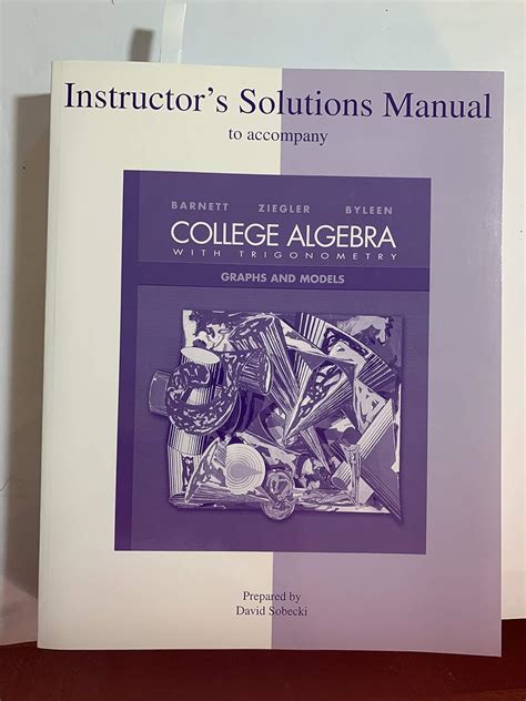 Student solutions manual to accompany college algebra and trigonometry with. - In sardegna non c'è il mare.