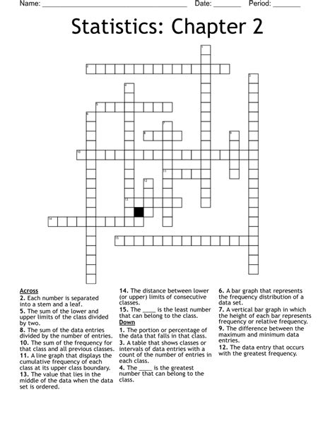 Student stats crossword. Things To Know About Student stats crossword. 