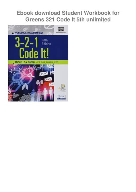 Download Student Workbook For Greens 321 Code It By Michelle A Green