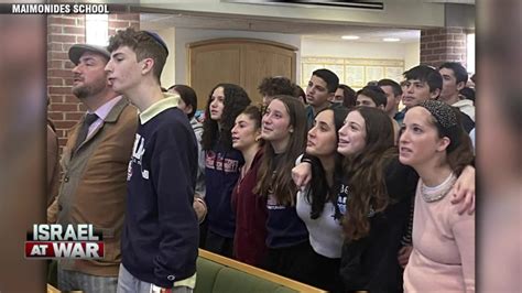 Students at Maimonides School in Brookline come together as family, friends face danger in Israel