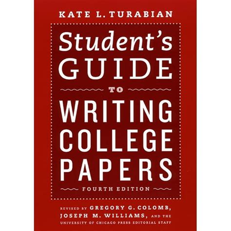 Students guide to writing college papers fourth edition chicago guides to writing editing and publishing. - Guía de estudio de equilibrio de rotación respuestas.