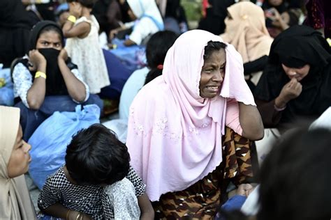 Students in Indonesia protest the growing numbers of Rohingya refugees in Aceh province