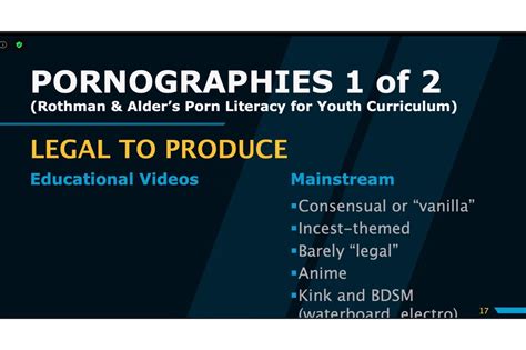 Students pornography. The course, with the official title The Truth About Pornography: A Pornography-Literacy Curriculum for High School Students Designed to Reduce Sexual and Dating Violence, is a recent addition to ... 