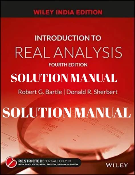 Students solution manuals of robert g bartle. - Instructor s and solutions manual to accompany vector mechanics for engineers ferdinand beer.
