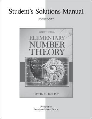 Students solutions manual elementary number theory. - Aprenda visual j   6.0 - ya.