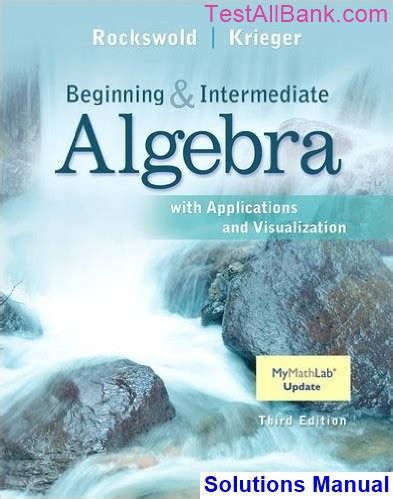 Students solutions manual for beginning and intermediate algebra with applications visualization. - Financial management jain 6th edition by khan and jain solution or manual.