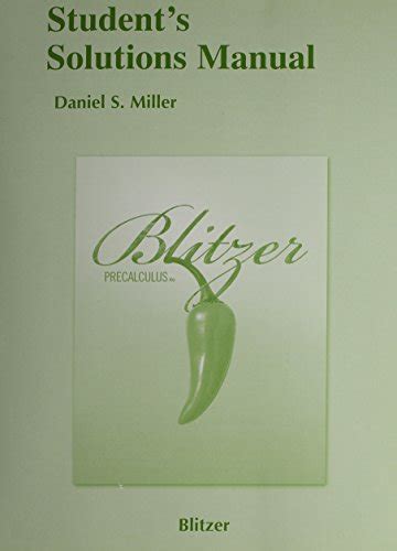Students solutions manual for blitzer precalculus 4th edition. - College microbiology lab manual with answers.