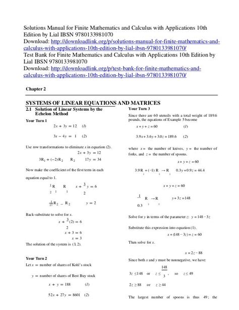 Students solutions manual for finite mathematics calculus with applications 8th edition. - Continental c125 c145 o300 illustrated parts manual c 125 c 145 o 300 download.