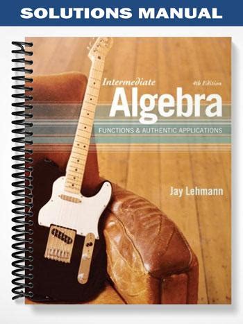 Students solutions manual for intermediate algebra functions authentic applications. - Kuhn ga 300 gm parts manual.
